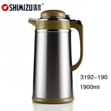 清水SM-3192-1.9L保温壶1900ml 玻璃内胆保温瓶咖啡壶不锈钢热水瓶茶瓶家用时尚暖壶暖瓶(1.0L)