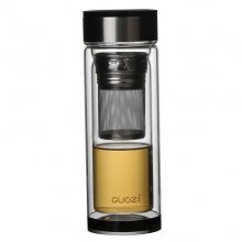 果兹GZ-S43 雅风保温杯双层玻璃耐高温  300ml 河北和鸣兴襄
