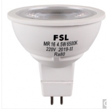 佛山照明（FSL）LED灯杯天花灯射灯节卤素灯杯MR16替换光源220V高压4.5W