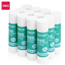 得力固体胶棒 7102PYA胶棒 12支/盒