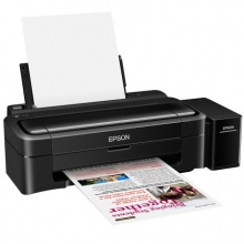 爱普生 EPSON 墨仓式彩色喷墨A4家用小型原装连供照片打印机 L130 黑色