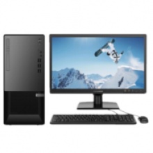 联想(lenovo) 台式机电脑 T4900k-00 B460 I5-10400  8G1T+256G SSD /集成/无光驱/WIN10/2019office /23.8