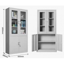 玻璃对开门文件柜档案柜1800mm*390mm*850mm