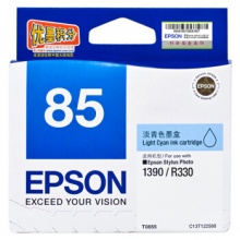 爱普生（Epson）T0855 (T1225)  原装墨盒（淡青色）单盒装（适用PHOTO 1390 R330）