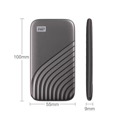 西数MyPassPort随行SSD版移动固态硬盘2TB（深空灰）