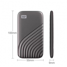 西数MyPassPort随行SSD版移动固态硬盘2TB（深空灰）